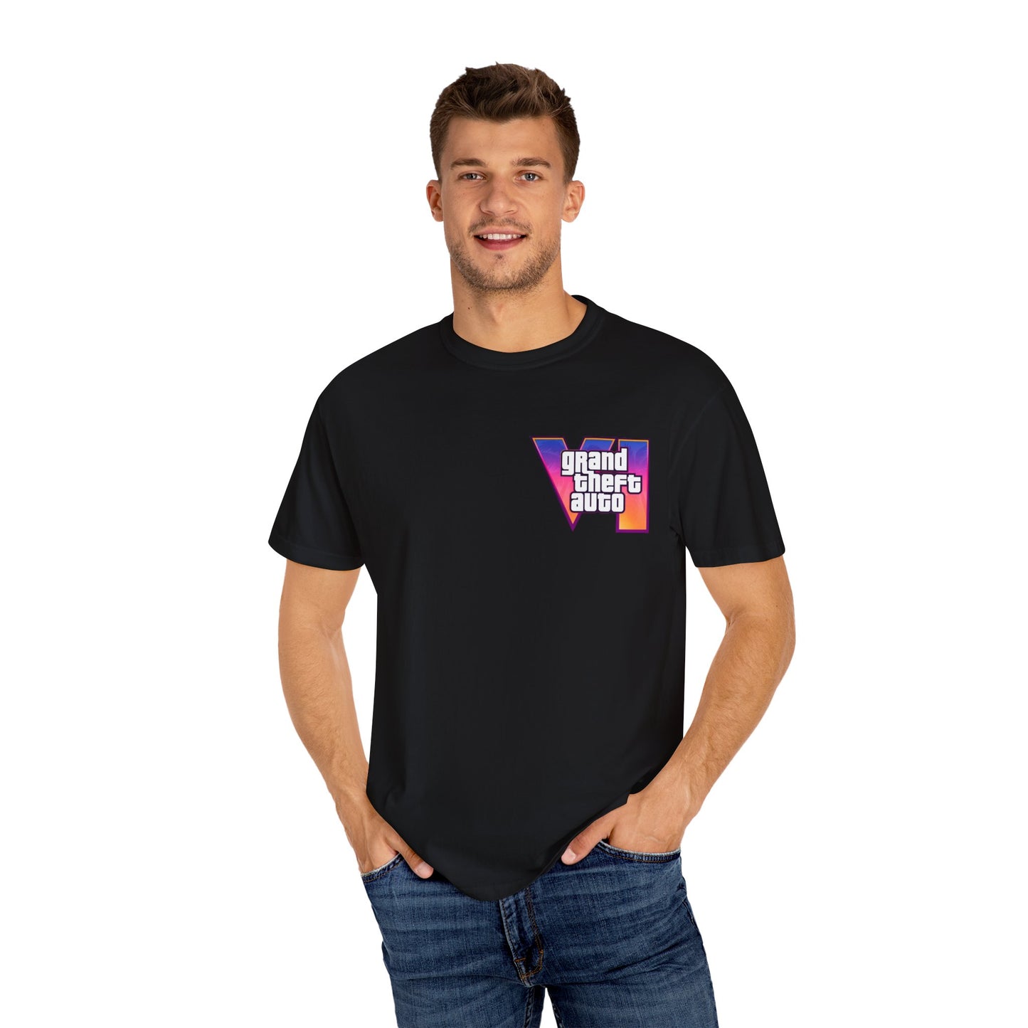 VICE CITY 6 VI Unisex T-Shirt - Gamer Tee, Video Game Gift, Casual Wear, Birthday Present, Graphic Tee