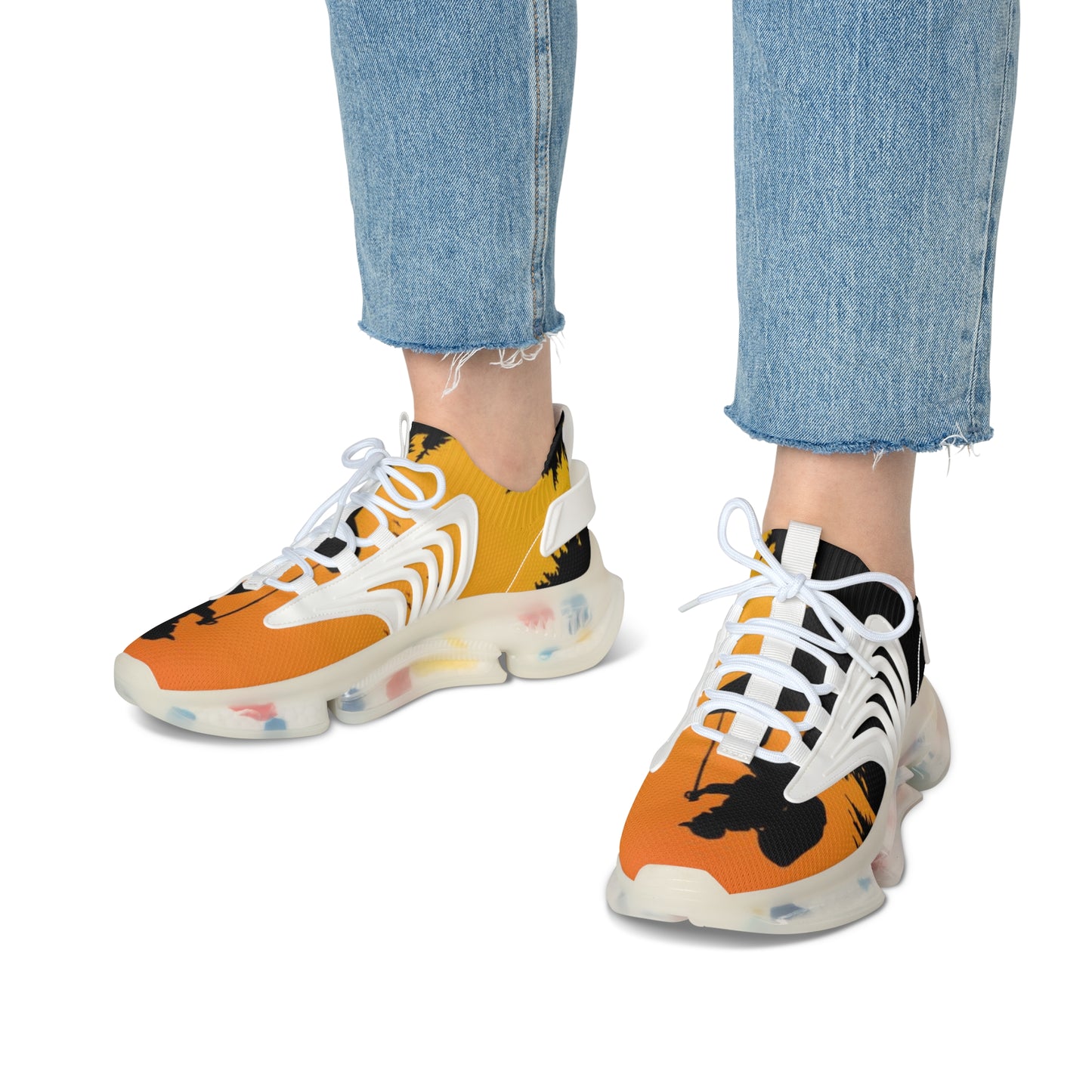 Trendy Women's Mesh Sneakers, Lightweight Athletic Shoes, Stylish Walking Sneakers, Unique Fitness Footwear, Perfect for Everyday Wear