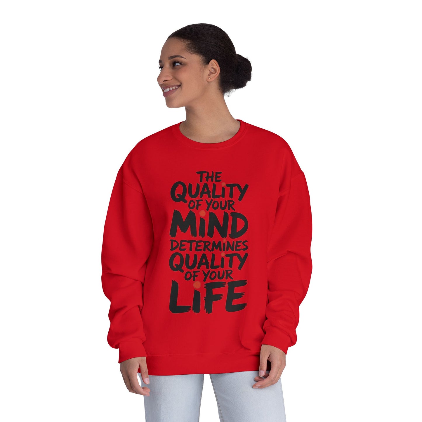 Unisex Motivational Crewneck Sweatshirt | Inspirational Gift, Cozy Loungewear, Mindfulness Clothing, Self-Care Apparel, Positive Vibes
