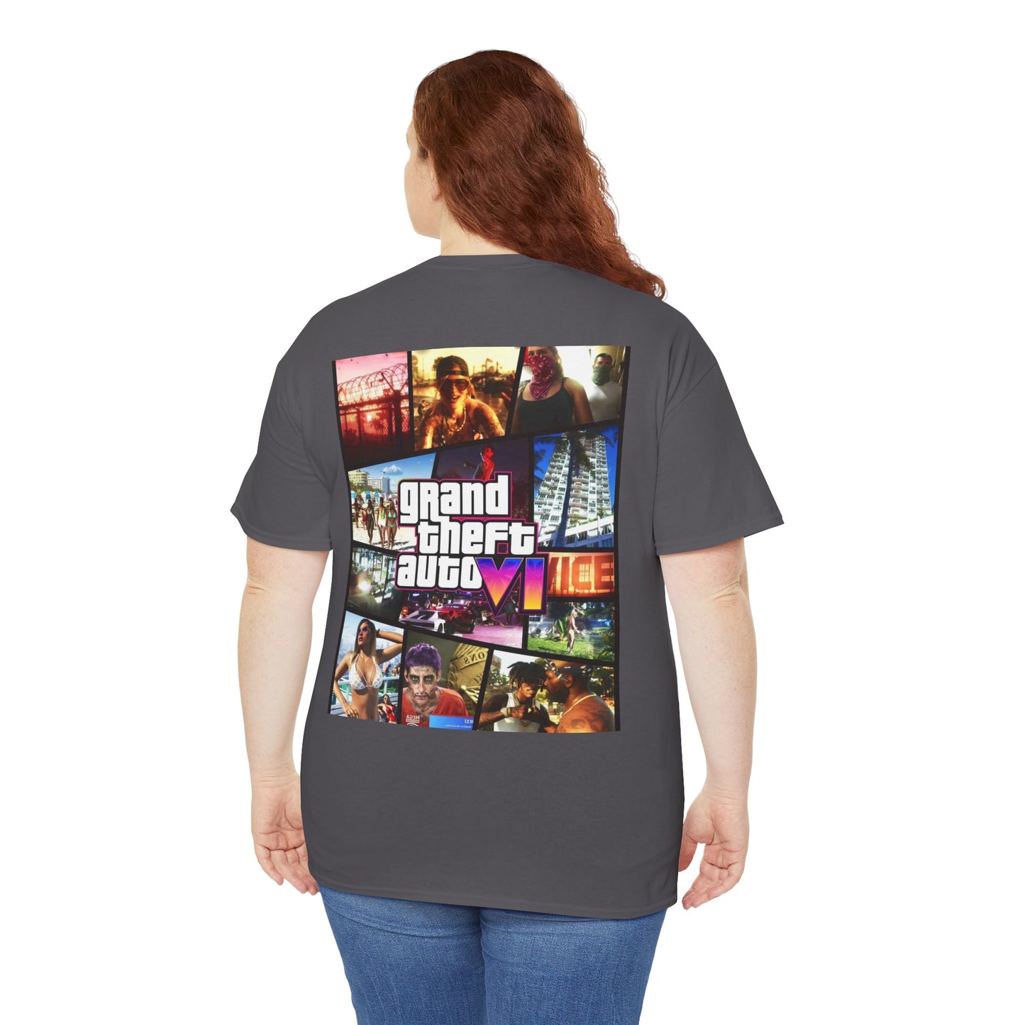 Vice City 6 Legends Tee – Duo Drop Unisex Heavy Cotton Tee, Gamer Shirt, Video Game Apparel, Retro Gaming Merchandise, Unique Gift for Gamers