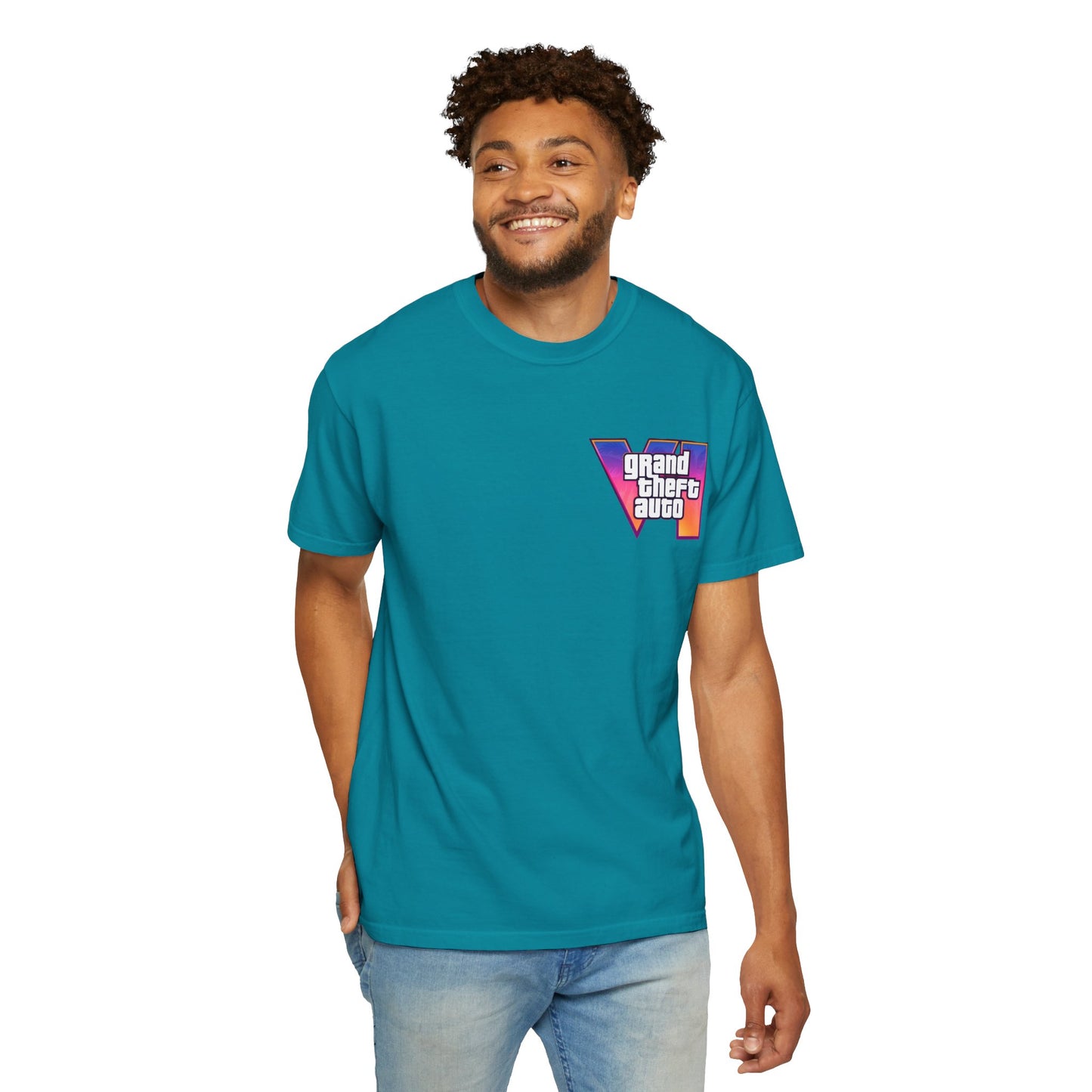 VICE CITY 6 VI Unisex T-Shirt - Gamer Tee, Video Game Gift, Casual Wear, Birthday Present, Graphic Tee