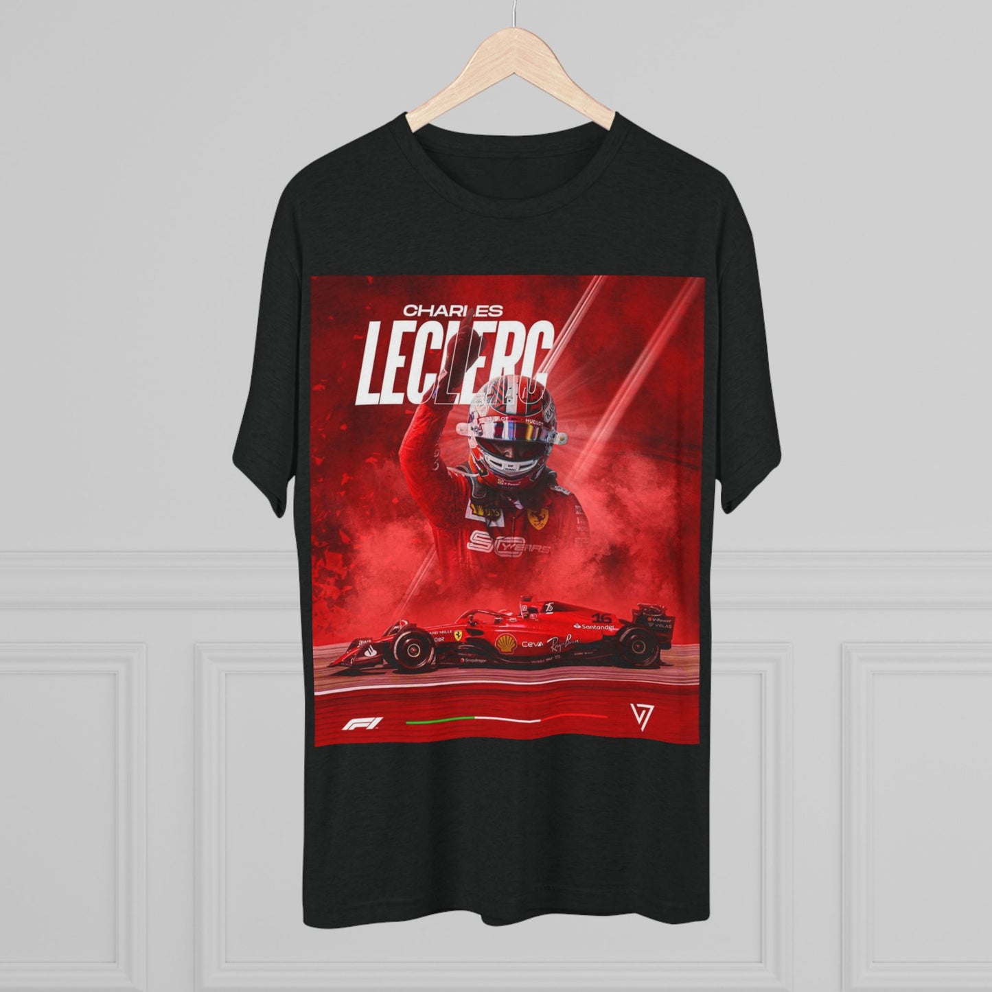 Charles Leclerc Graphic Shirt, Car Racing Gift, Motorsports Apparel, Sports Enthusiast Top, Unique Race Day Tee