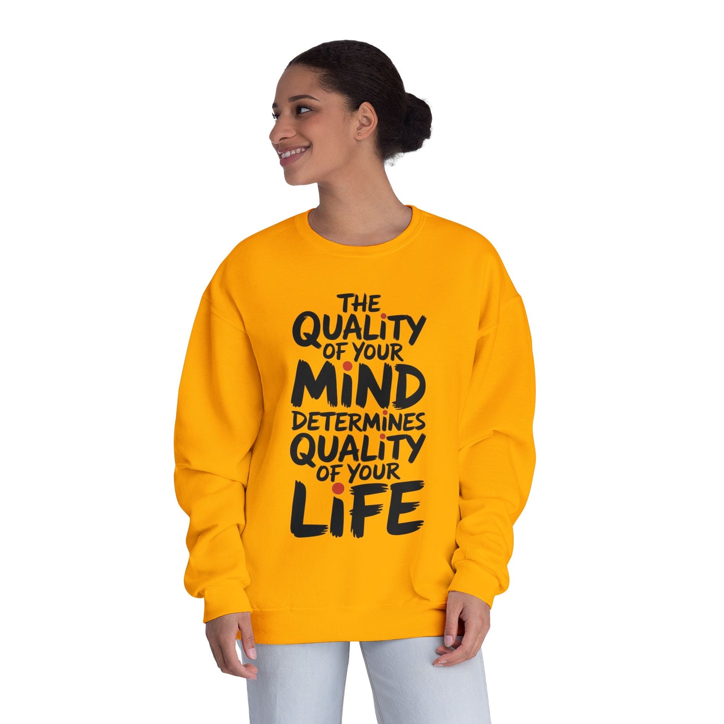 Unisex Motivational Crewneck Sweatshirt | Inspirational Gift, Cozy Loungewear, Mindfulness Clothing, Self-Care Apparel, Positive Vibes