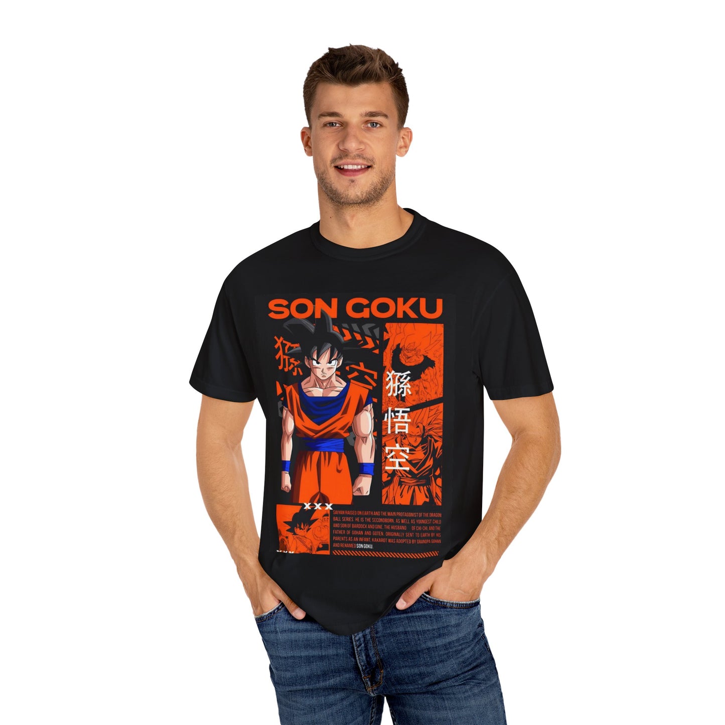 Dragon Ball Z Son Goku T-Shirt, Unisex Anime Tee, Manga Apparel, Gift for Fans, Casual Wear, Everyday Style