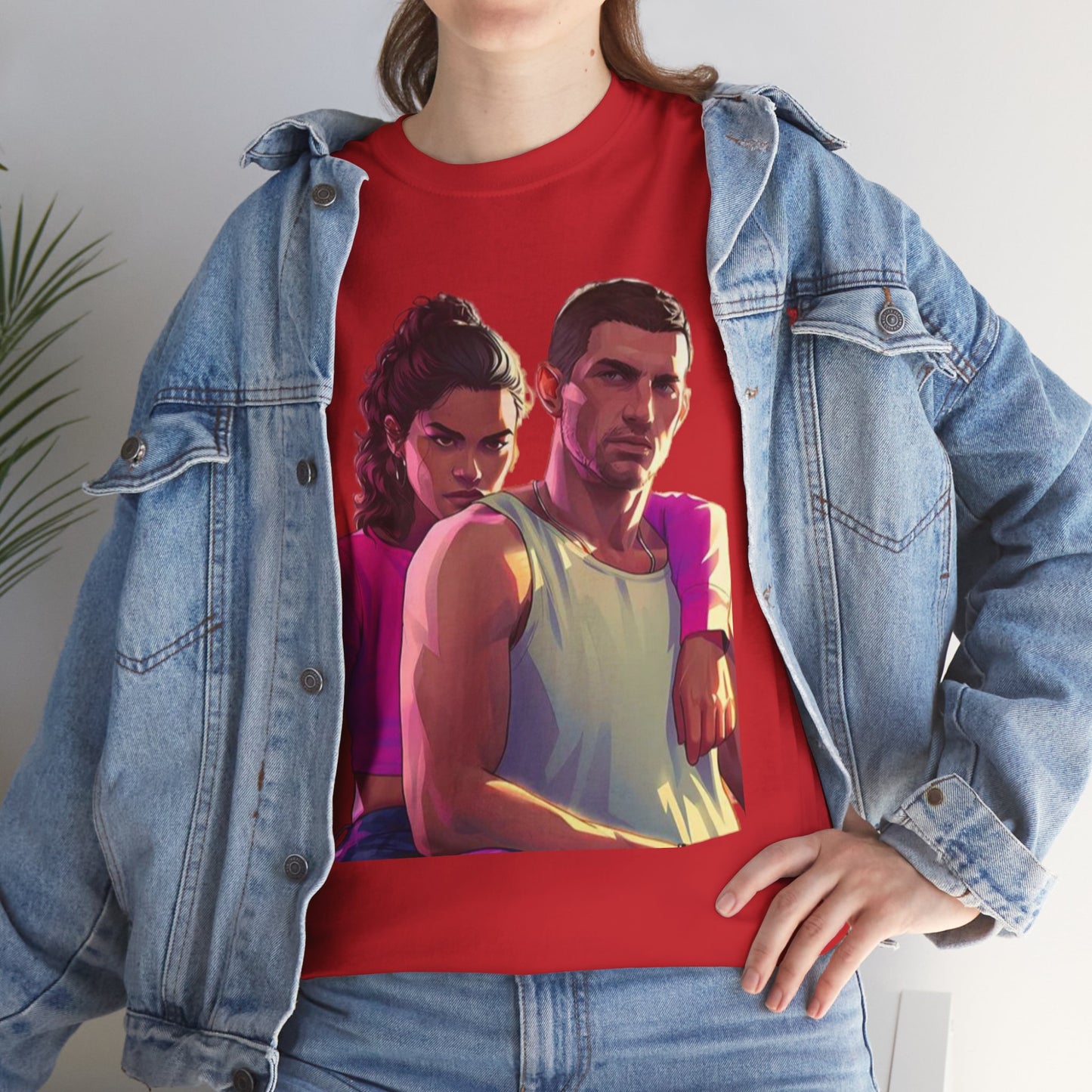 Vice City 6 Legends Tee – Duo Drop Unisex Heavy Cotton Tee, Gamer Shirt, Video Game Apparel, Retro Gaming Merchandise, Unique Gift for Gamers