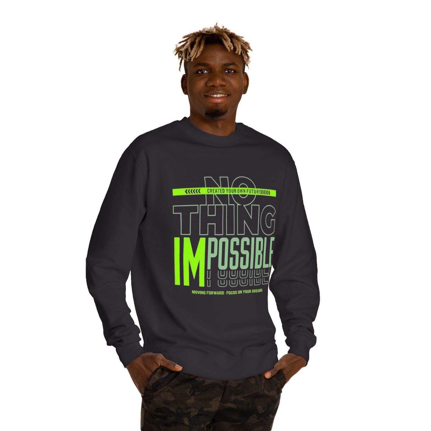 Inspirational Crew Neck Sweatshirt,Kratos Design, Motivation Gift, Unisex Sweatshirt, Gamer Apparel, , Cozy Casual Wear