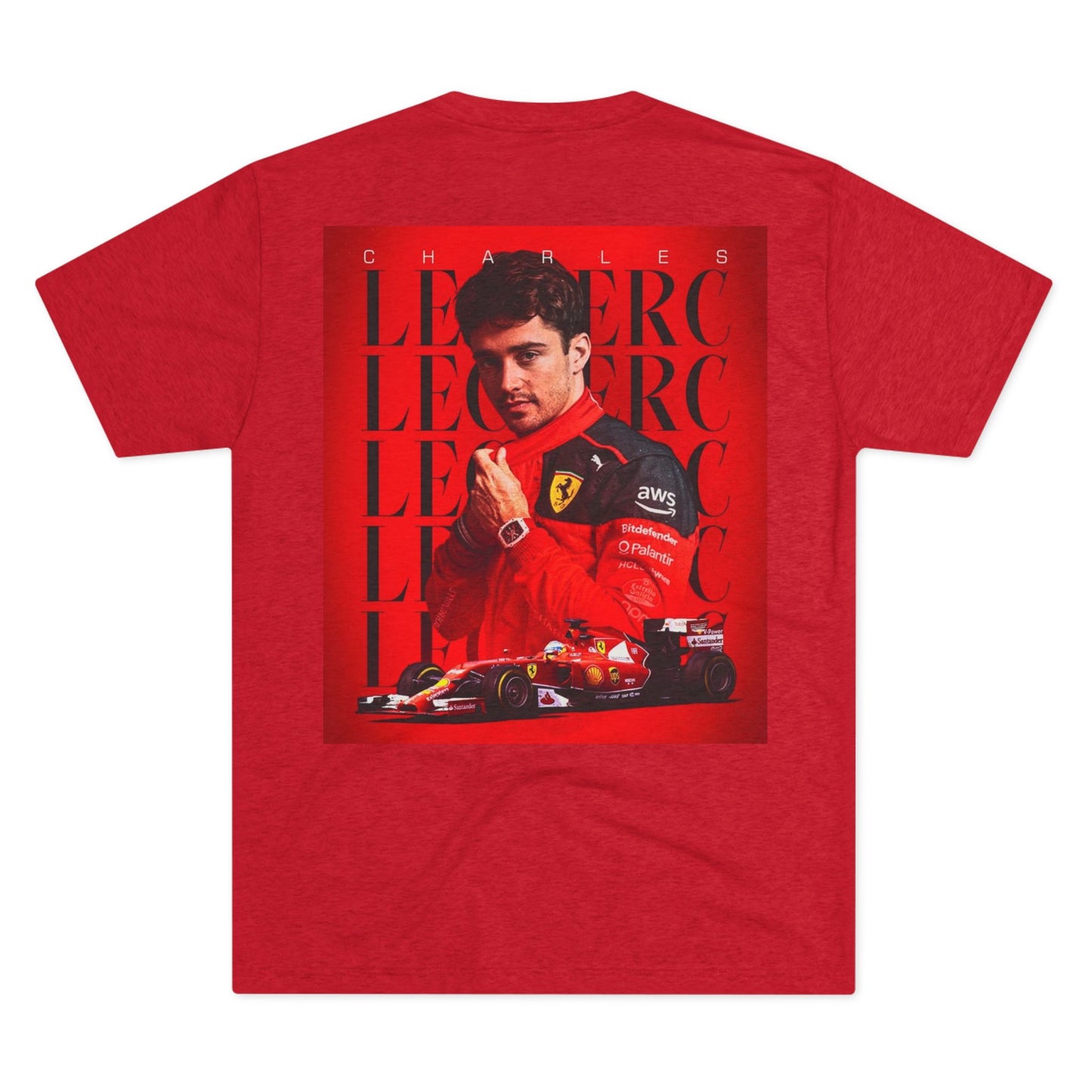 Charles Leclerc Graphic Shirt, Car Racing Gift, Motorsports Apparel, Sports Enthusiast Top, Unique Race Day Tee