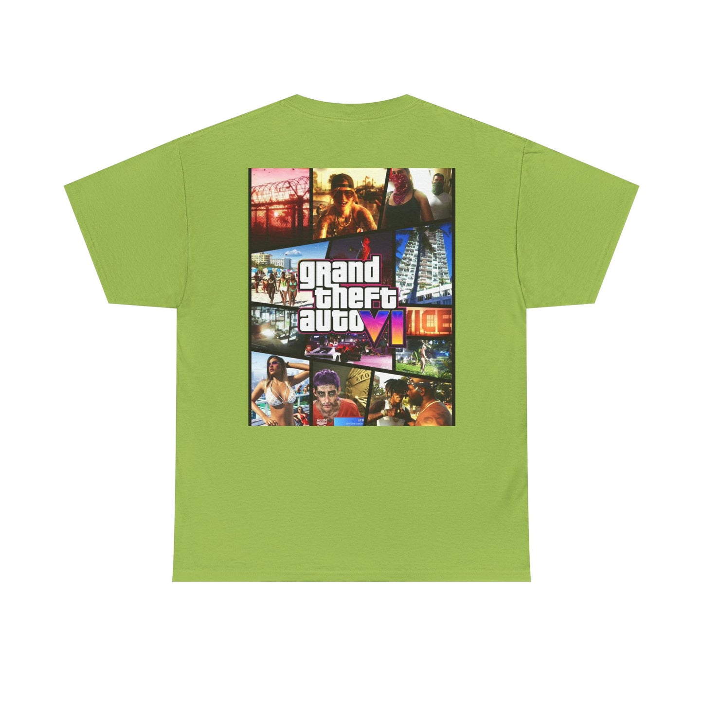 Vice City 6 Legends Tee – Duo Drop Unisex Heavy Cotton Tee, Gamer Shirt, Video Game Apparel, Retro Gaming Merchandise, Unique Gift for Gamers