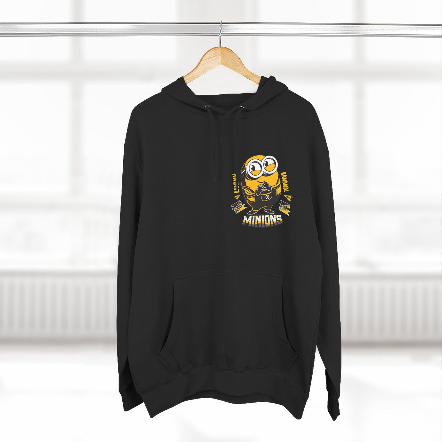 Minions Fleece Hoodie | Cozy Cartoon Sweatshirt, Gifts for Kids, Movie Buffs, Fun Lounging Apparel, Birthday Present, Holiday Gift
