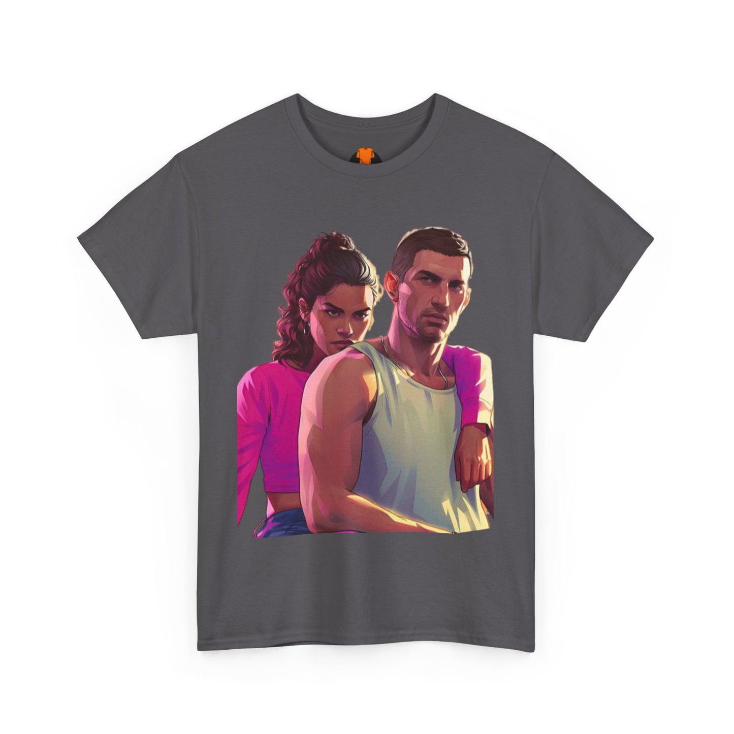 Vice City 6 Legends Tee – Duo Drop Unisex Heavy Cotton Tee, Gamer Shirt, Video Game Apparel, Retro Gaming Merchandise, Unique Gift for Gamers