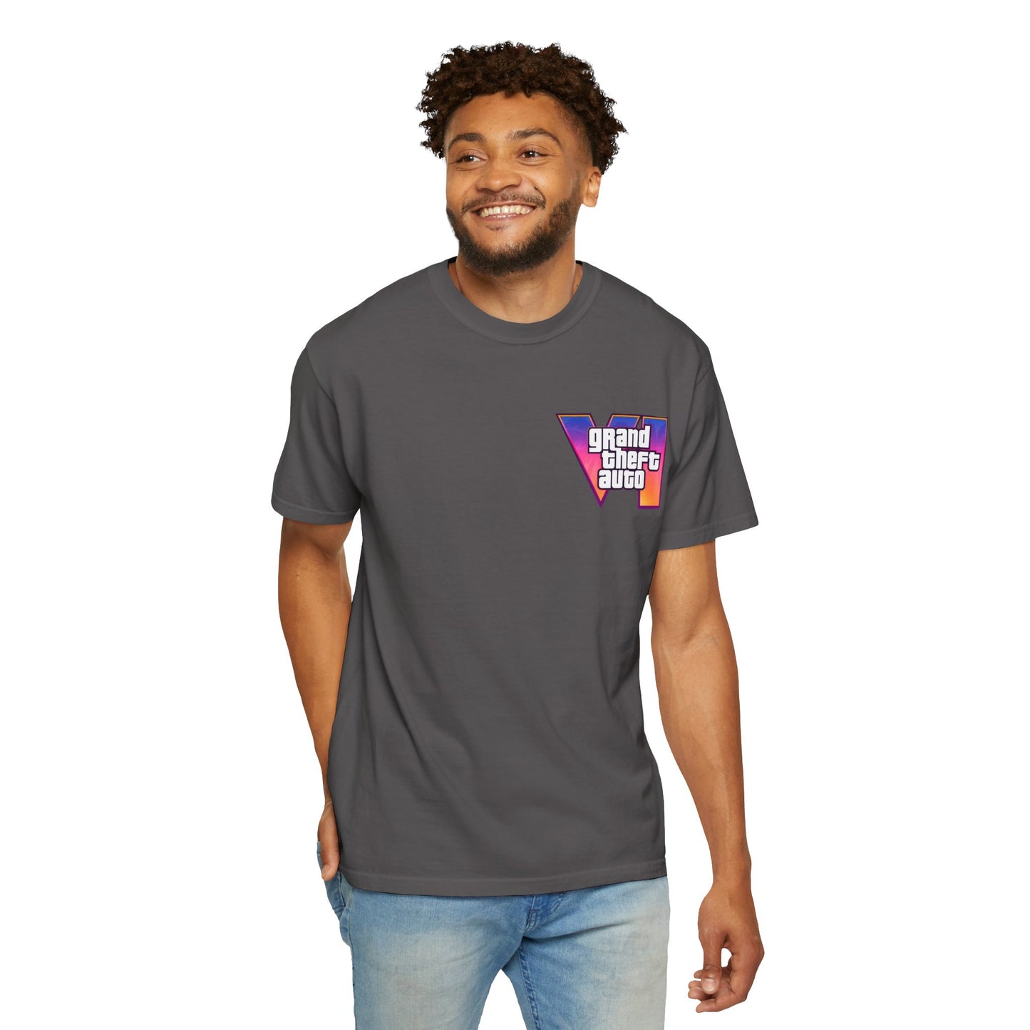VICE CITY 6 VI Unisex T-Shirt - Gamer Tee, Video Game Gift, Casual Wear, Birthday Present, Graphic Tee