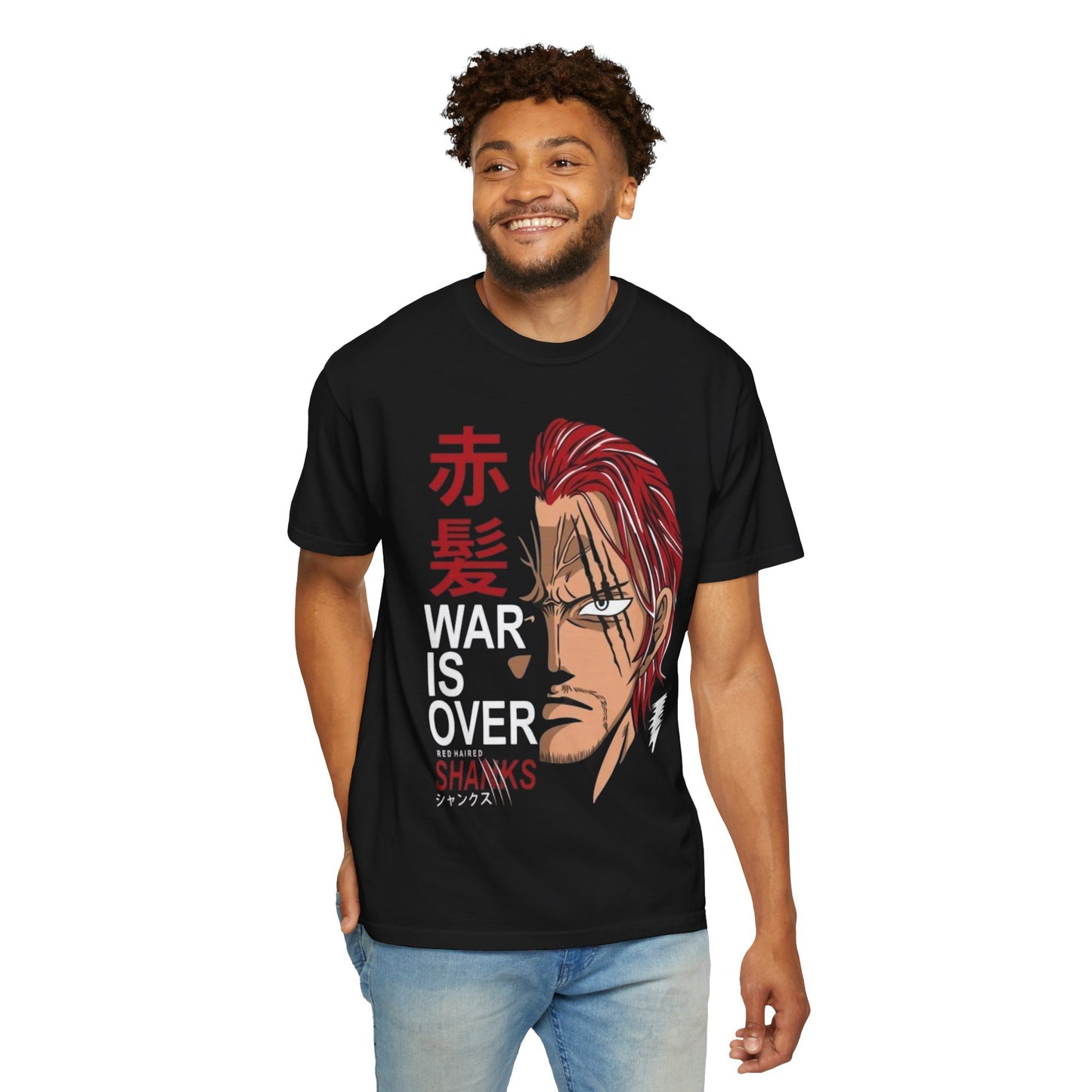 Unisex Anime War is Over T-shirt with Bold Message - Perfect for Fans, Gifts, Events, Merch, Streetwear, and Casual Wear