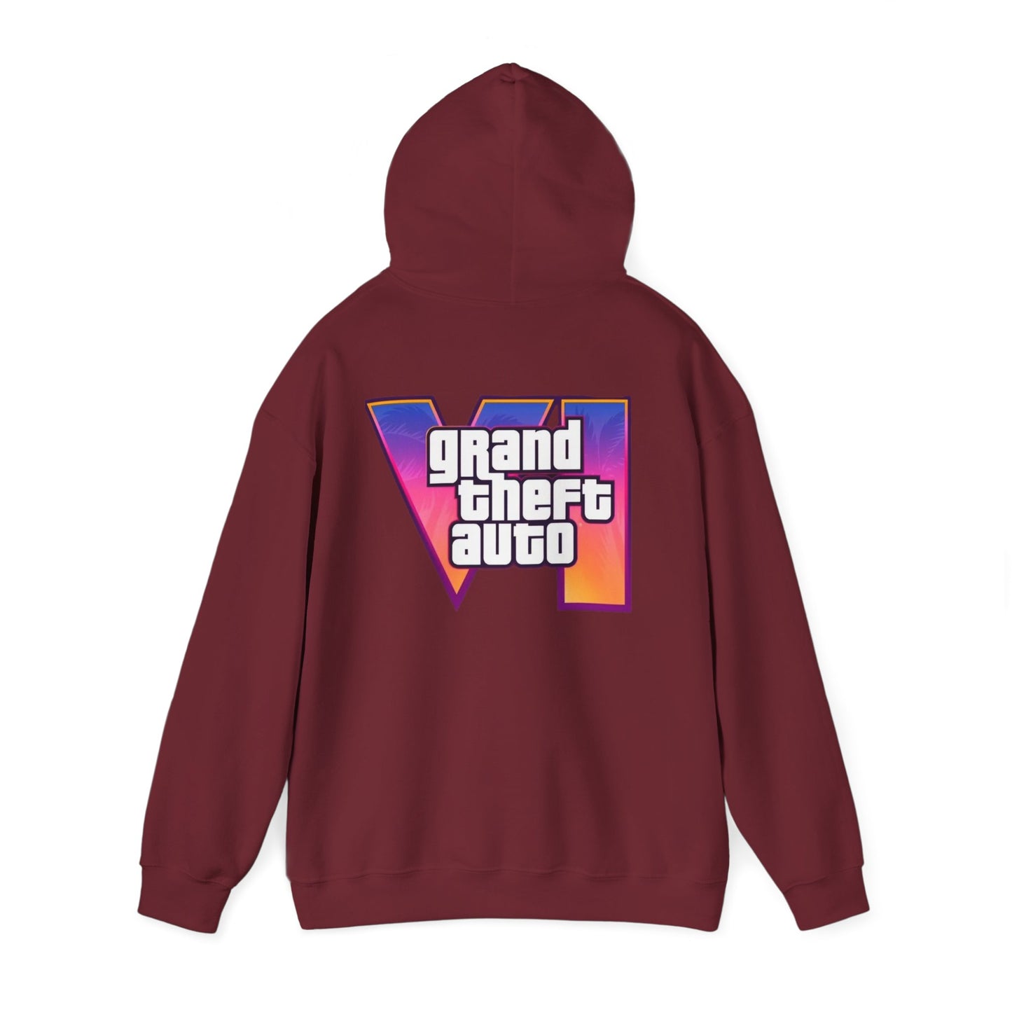 Gamer Hooded Sweatshirt | Unisex Heavy Blend™ | Retro Gaming Apparel, Gamer Gift, Video Game Hoodie, Grand Theft Auto Merch, Casual Wear
