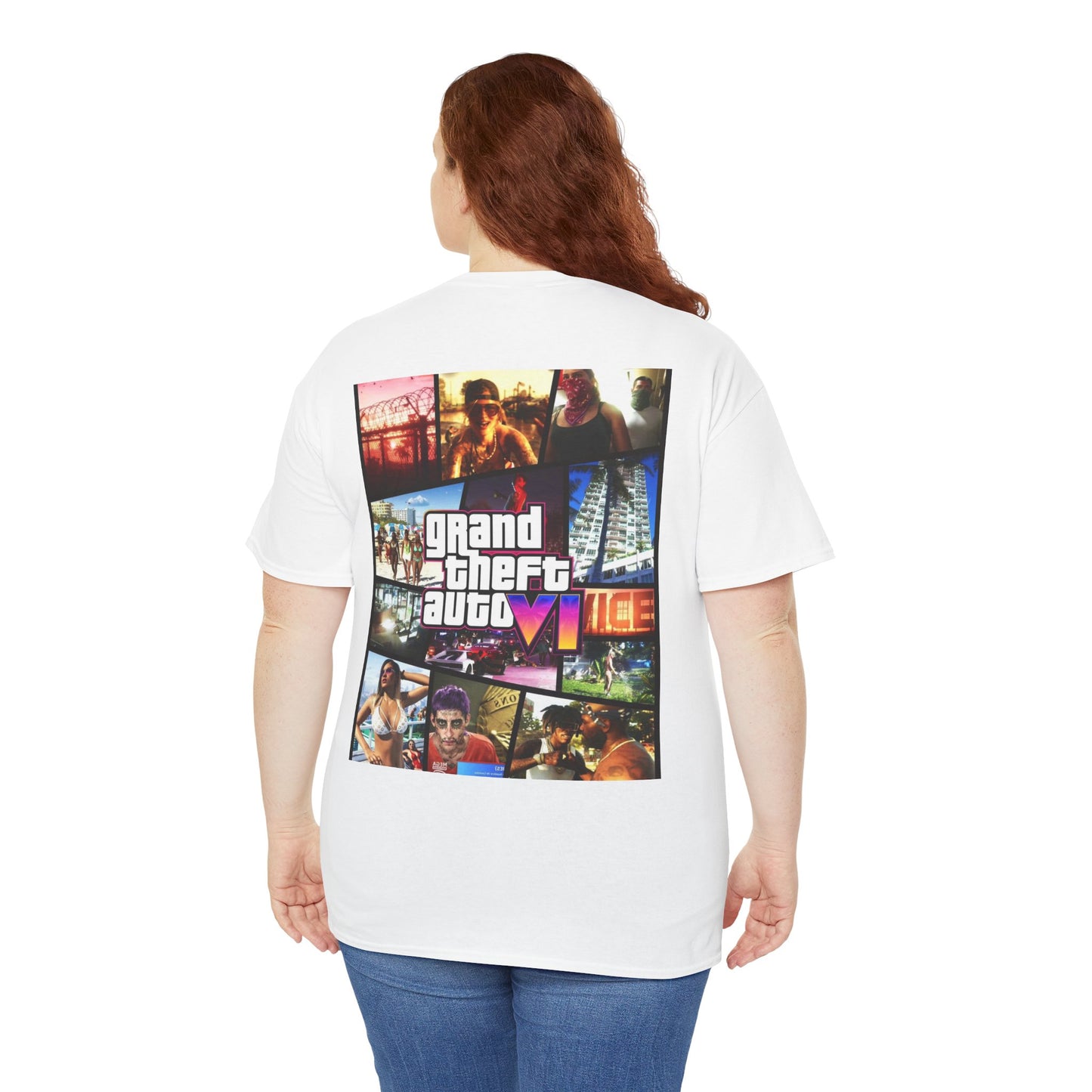 Vice City 6 Legends Tee – Duo Drop Unisex Heavy Cotton Tee, Gamer Shirt, Video Game Apparel, Retro Gaming Merchandise, Unique Gift for Gamers