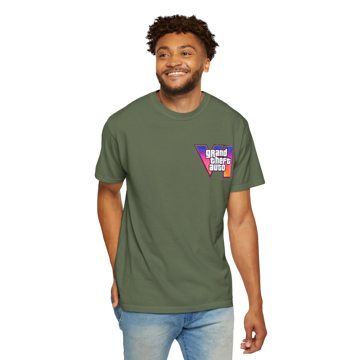 VICE CITY 6 VI Unisex T-Shirt - Gamer Tee, Video Game Gift, Casual Wear, Birthday Present, Graphic Tee