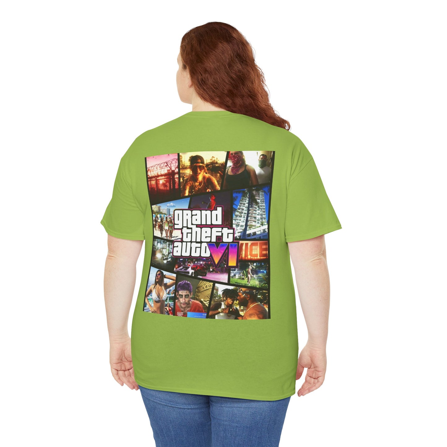 Vice City 6 Legends Tee – Duo Drop Unisex Heavy Cotton Tee, Gamer Shirt, Video Game Apparel, Retro Gaming Merchandise, Unique Gift for Gamers