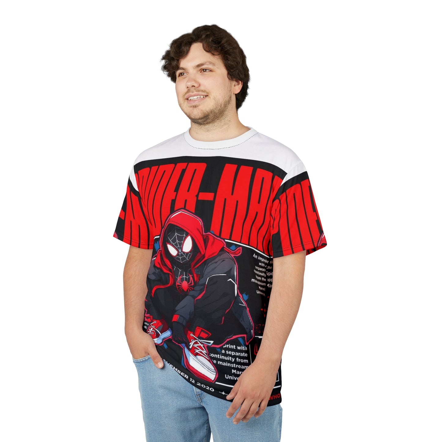 Spider-Man AOP Unisex Tee, Superhero T-Shirt, Comic Book Apparel, Gift for Fans, Youth & Adult Casual Wear