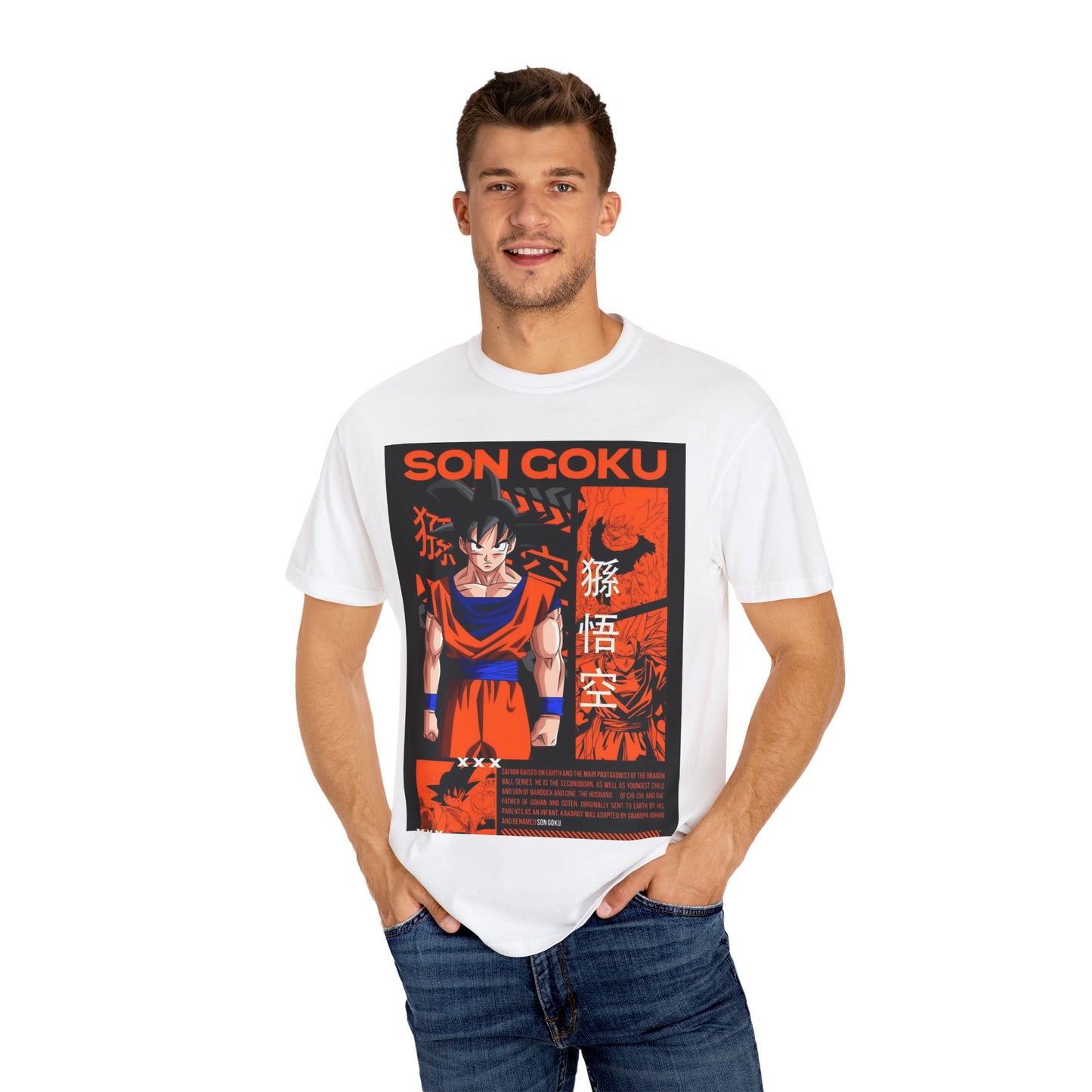 Dragon Ball Z Son Goku T-Shirt, Unisex Anime Tee, Manga Apparel, Gift for Fans, Casual Wear, Everyday Style