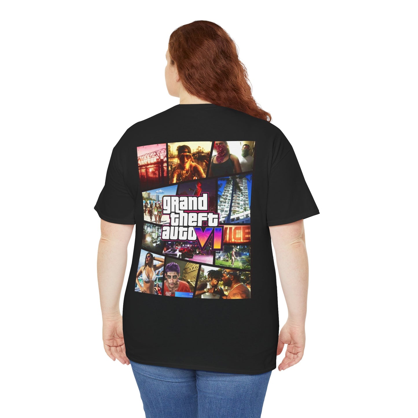 Vice City 6 Legends Tee – Duo Drop Unisex Heavy Cotton Tee, Gamer Shirt, Video Game Apparel, Retro Gaming Merchandise, Unique Gift for Gamers