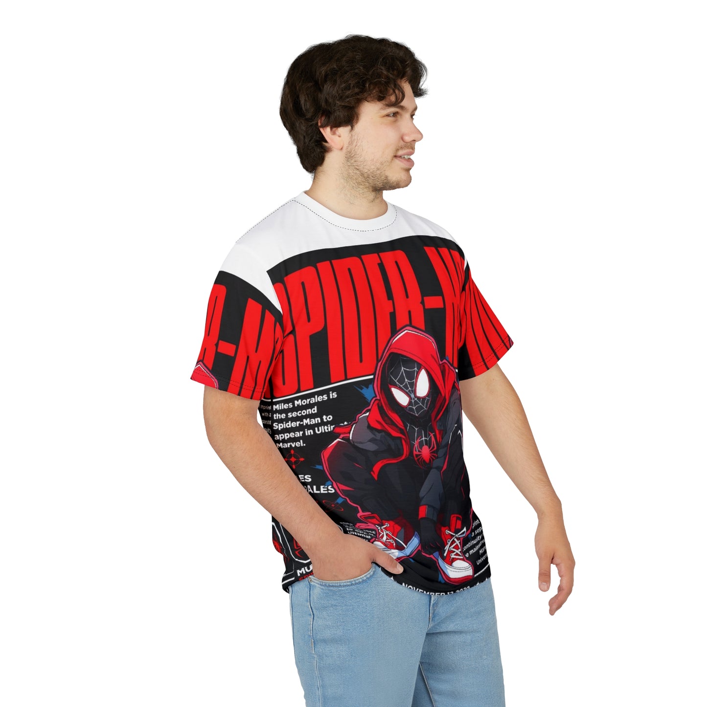 Spider-Man AOP Unisex Tee, Superhero T-Shirt, Comic Book Apparel, Gift for Fans, Youth & Adult Casual Wear