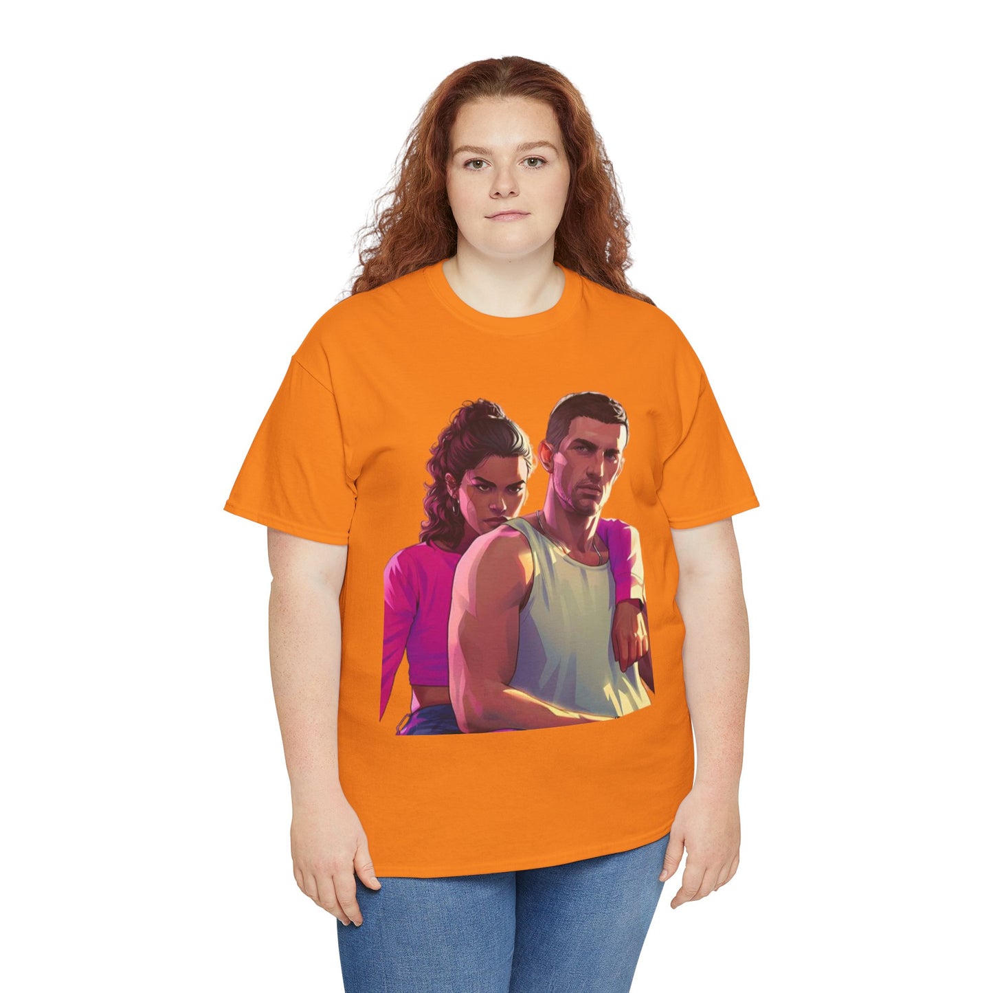 Vice City 6 Legends Tee – Duo Drop Unisex Heavy Cotton Tee, Gamer Shirt, Video Game Apparel, Retro Gaming Merchandise, Unique Gift for Gamers