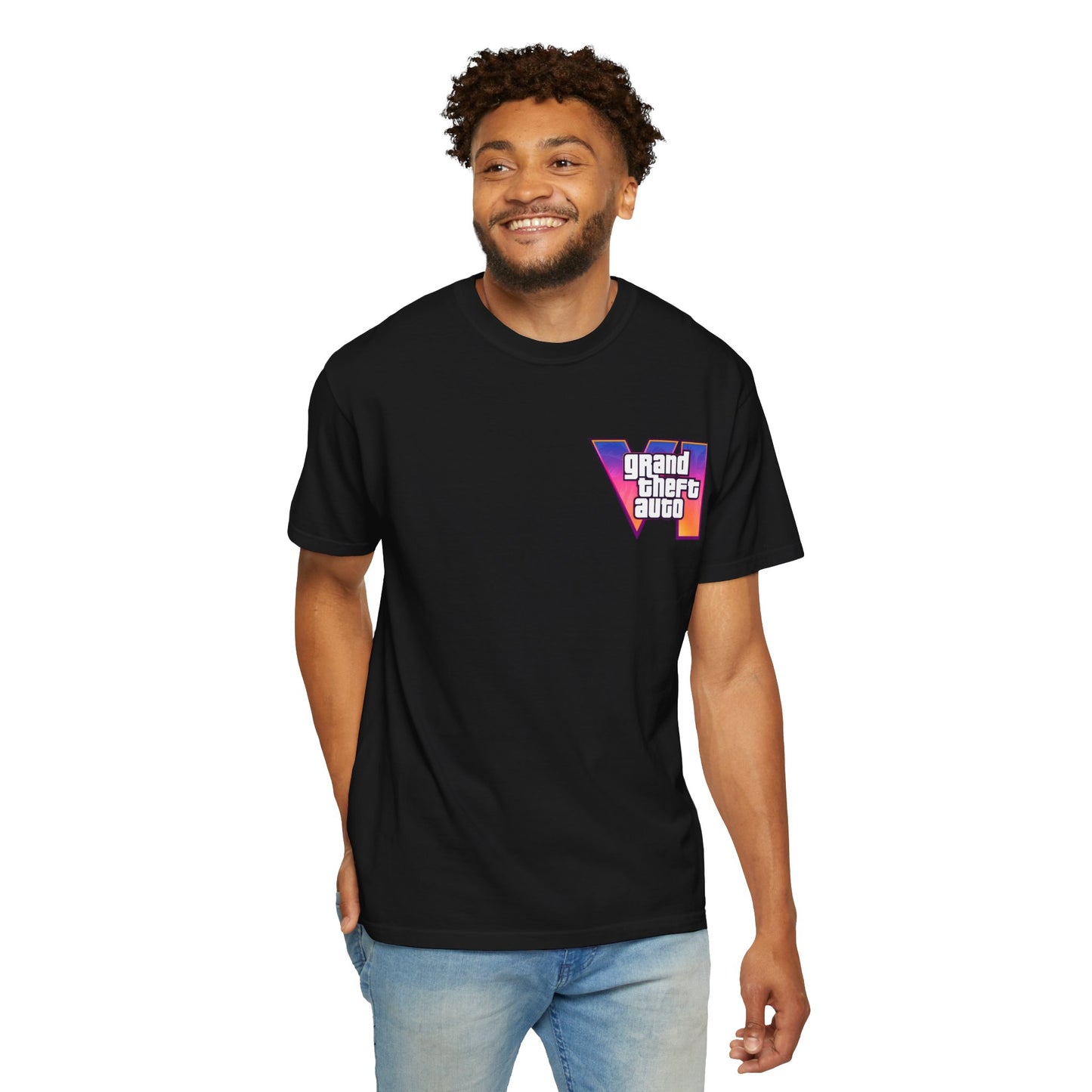 VICE CITY 6 VI Unisex T-Shirt - Gamer Tee, Video Game Gift, Casual Wear, Birthday Present, Graphic Tee