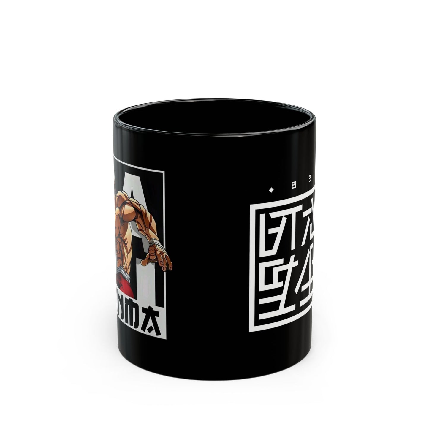 Anime Inspired Black Mug for Coffee Lovers, Unique Gift for Birthdays, Collectors, and Anime Fans
