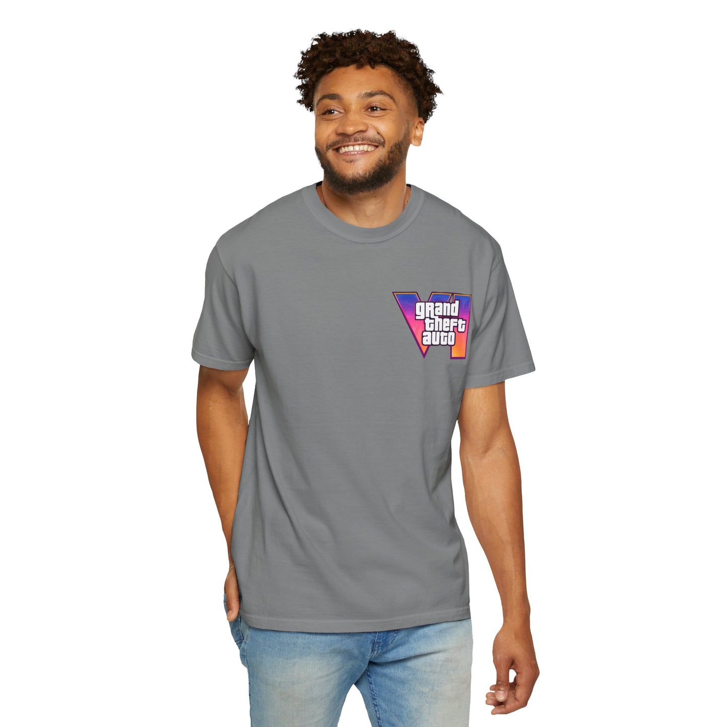 VICE CITY 6 VI Unisex T-Shirt - Gamer Tee, Video Game Gift, Casual Wear, Birthday Present, Graphic Tee