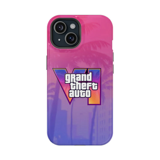 Vice City 6 Case – Pocket Crime Gear, Vibrant Gaming Accessory, Protective Cover, Gamer Gift, Fun Phone Case