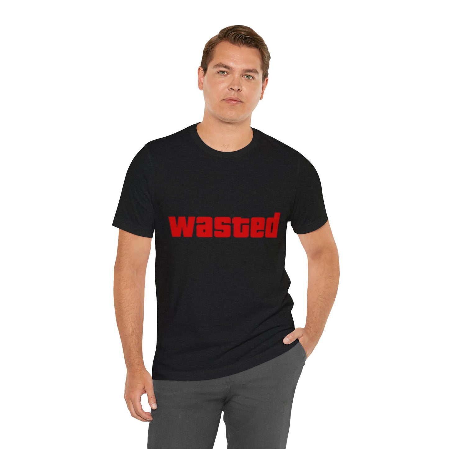 Wasted Graphic Tee - Unisex Short Sleeve Shirt for Party Lovers, Funny Gift, Casual Wear, Comfortable Top, Weekend Vibes and Games