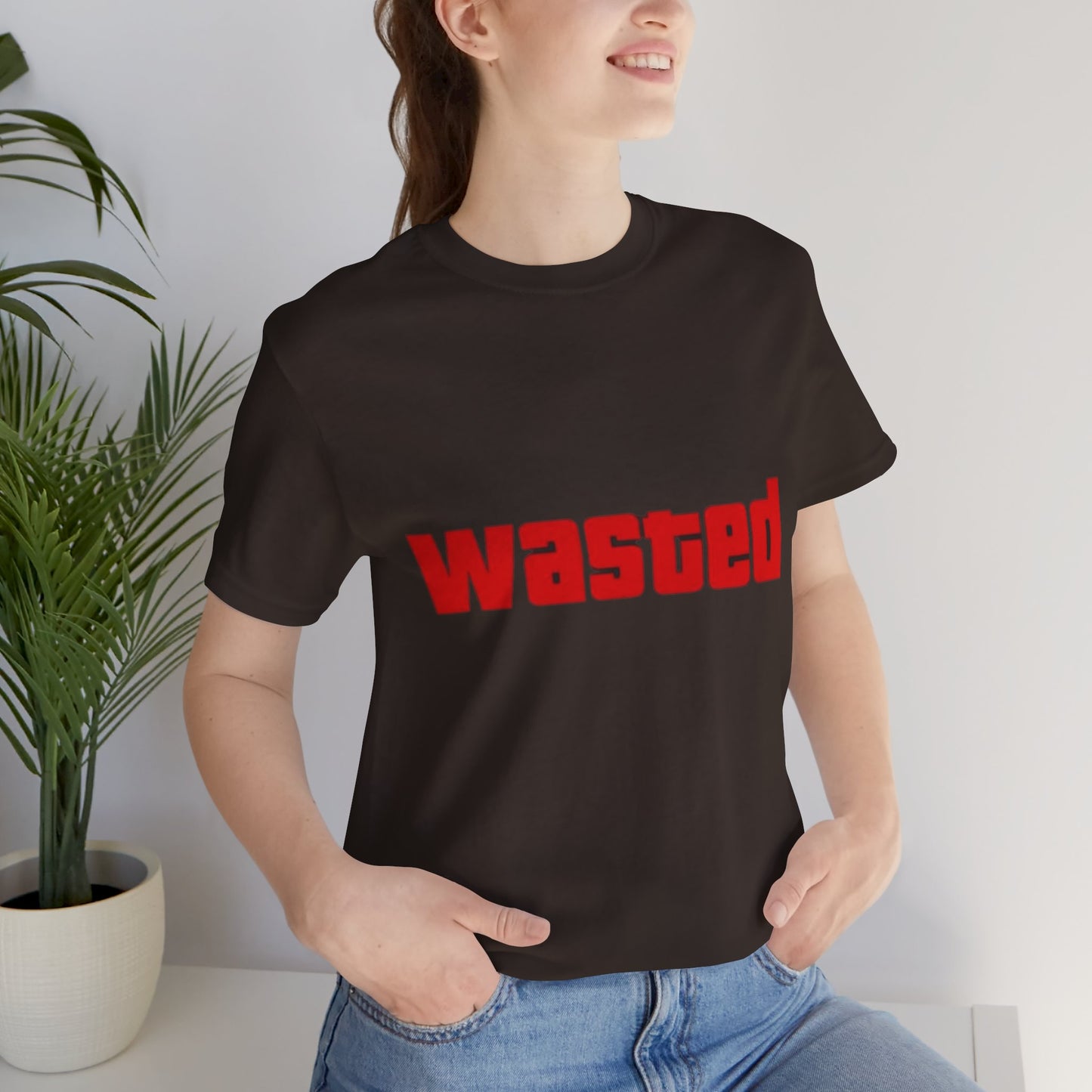 Wasted Graphic Tee - Unisex Short Sleeve Shirt for Party Lovers, Funny Gift, Casual Wear, Comfortable Top, Weekend Vibes and Games