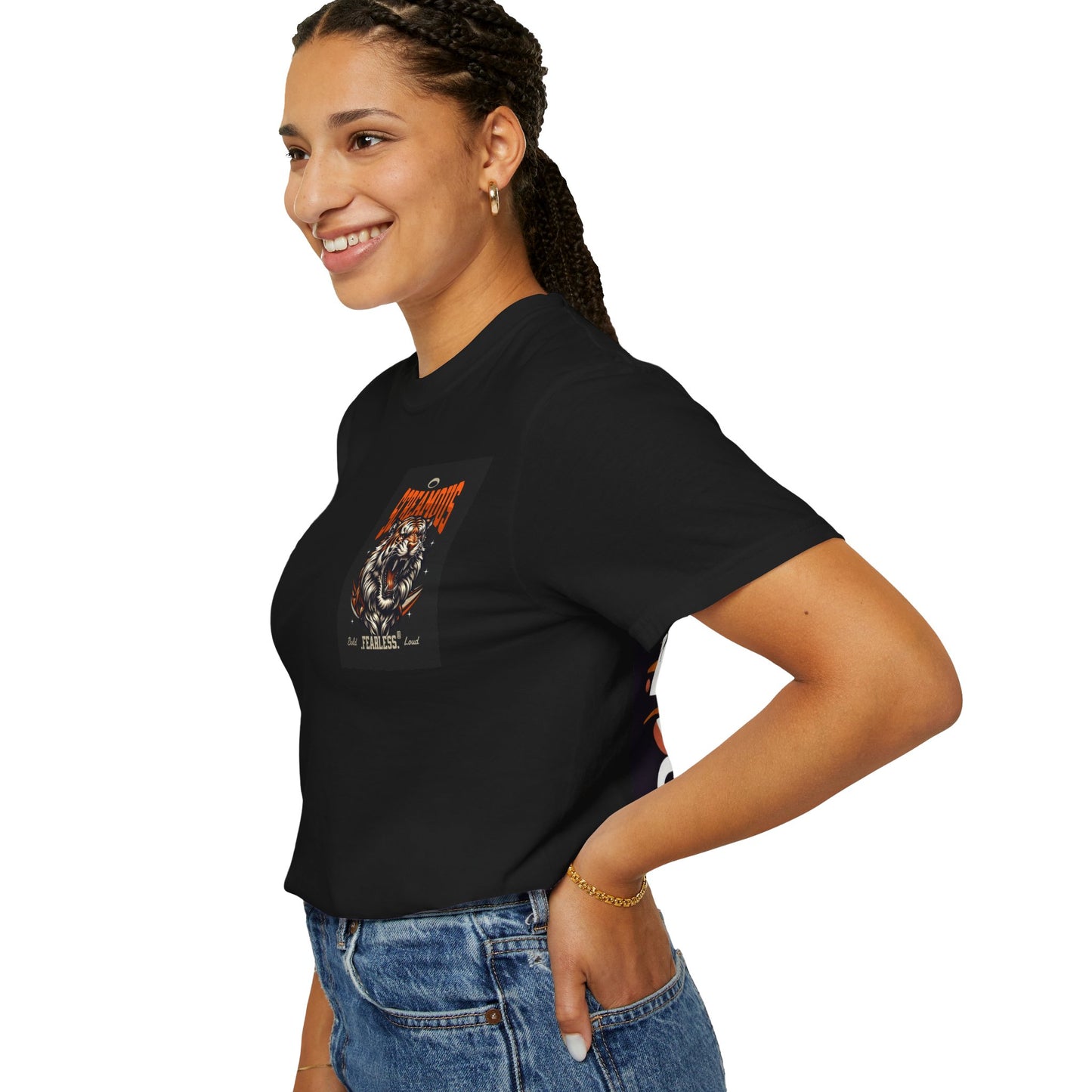 Empowering Tiger Graphic T-Shirt - Unisex Vintage Style Tee for Positive Vibes, Perfect Gift for Hope and Motivation