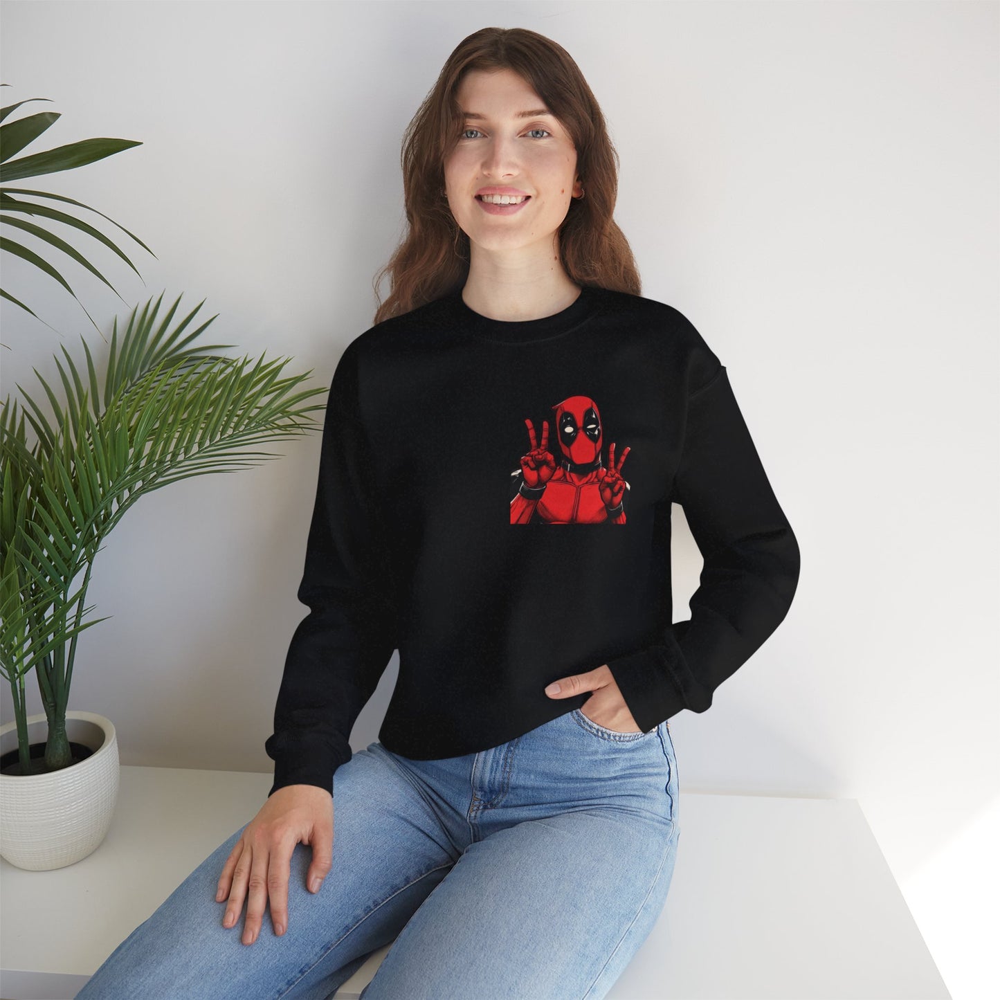 Deadpool Graphic Sweatshirt, Unisex Crewneck Sweatshirt for Comic Fans, Perfect for Casual Wear, Gift for Birthdays, Movie Nights, and [...]