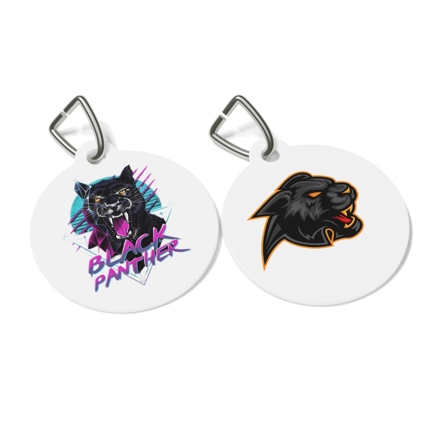 Wild Panther Pet Tag, Personalized Dog Tag, Cat ID Tag, Unique Pet Accessory, Animal Lover Gift, Custom Pet Name Tag