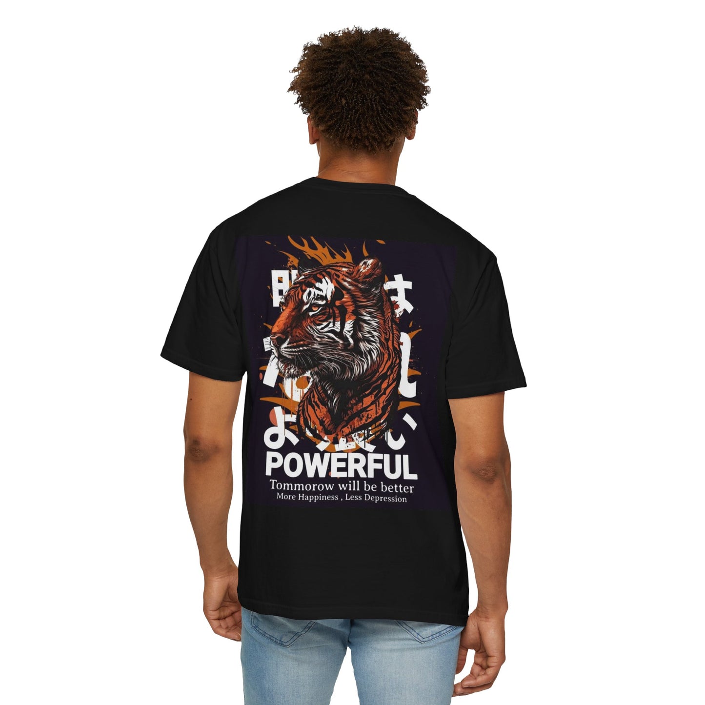 Empowering Tiger Graphic T-Shirt - Unisex Vintage Style Tee for Positive Vibes, Perfect Gift for Hope and Motivation