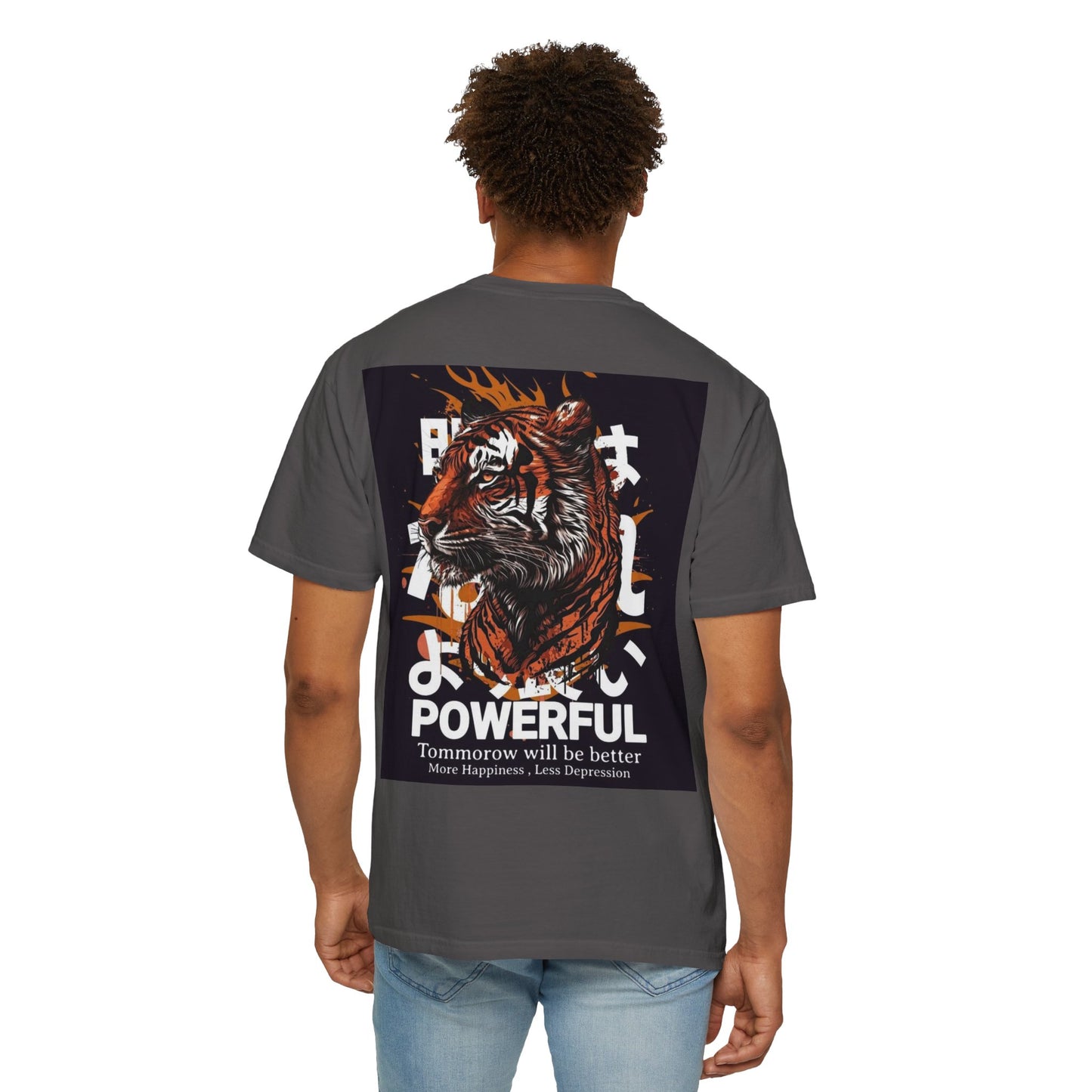 Empowering Tiger Graphic T-Shirt - Unisex Vintage Style Tee for Positive Vibes, Perfect Gift for Hope and Motivation