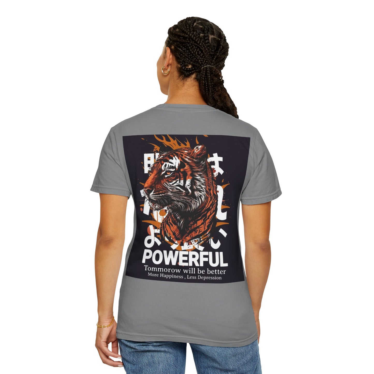 Empowering Tiger Graphic T-Shirt - Unisex Vintage Style Tee for Positive Vibes, Perfect Gift for Hope and Motivation