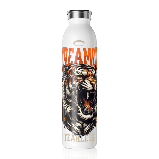 Fierce Tiger Slim Water Bottle | Motivational Fitness Hydration Flask, Workout Gear, Gym Accessory, Eco-Friendly Drinkware, Animal [...]