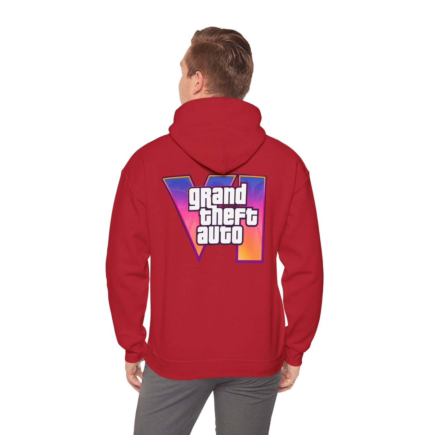 Gamer Hooded Sweatshirt | Unisex Heavy Blend™ | Retro Gaming Apparel, Gamer Gift, Video Game Hoodie, Grand Theft Auto Merch, Casual Wear