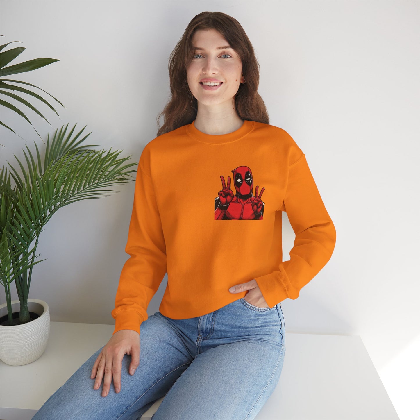 Deadpool Graphic Sweatshirt, Unisex Crewneck Sweatshirt for Comic Fans, Perfect for Casual Wear, Gift for Birthdays, Movie Nights, and [...]