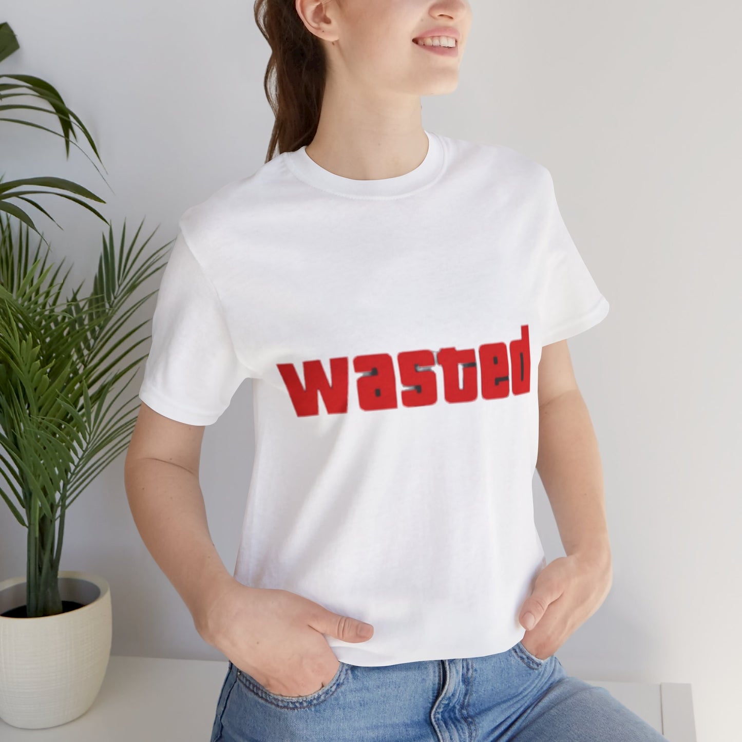 Wasted Graphic Tee - Unisex Short Sleeve Shirt for Party Lovers, Funny Gift, Casual Wear, Comfortable Top, Weekend Vibes and Games