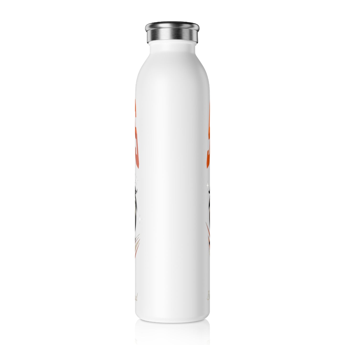 Fierce Tiger Slim Water Bottle | Motivational Fitness Hydration Flask, Workout Gear, Gym Accessory, Eco-Friendly Drinkware, Animal [...]