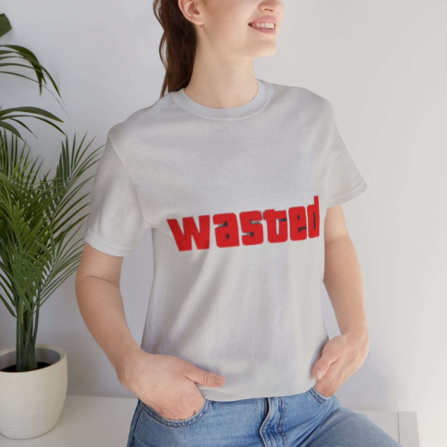 Wasted Graphic Tee - Unisex Short Sleeve Shirt for Party Lovers, Funny Gift, Casual Wear, Comfortable Top, Weekend Vibes and Games