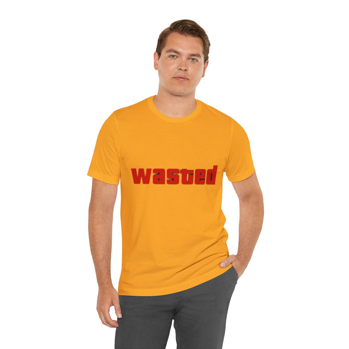 Wasted Graphic Tee - Unisex Short Sleeve Shirt for Party Lovers, Funny Gift, Casual Wear, Comfortable Top, Weekend Vibes and Games