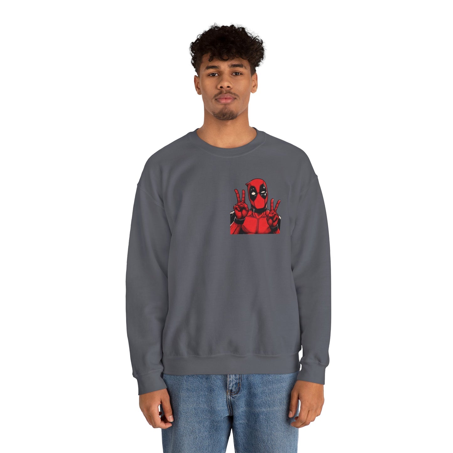 Deadpool Graphic Sweatshirt, Unisex Crewneck Sweatshirt for Comic Fans, Perfect for Casual Wear, Gift for Birthdays, Movie Nights, and [...]