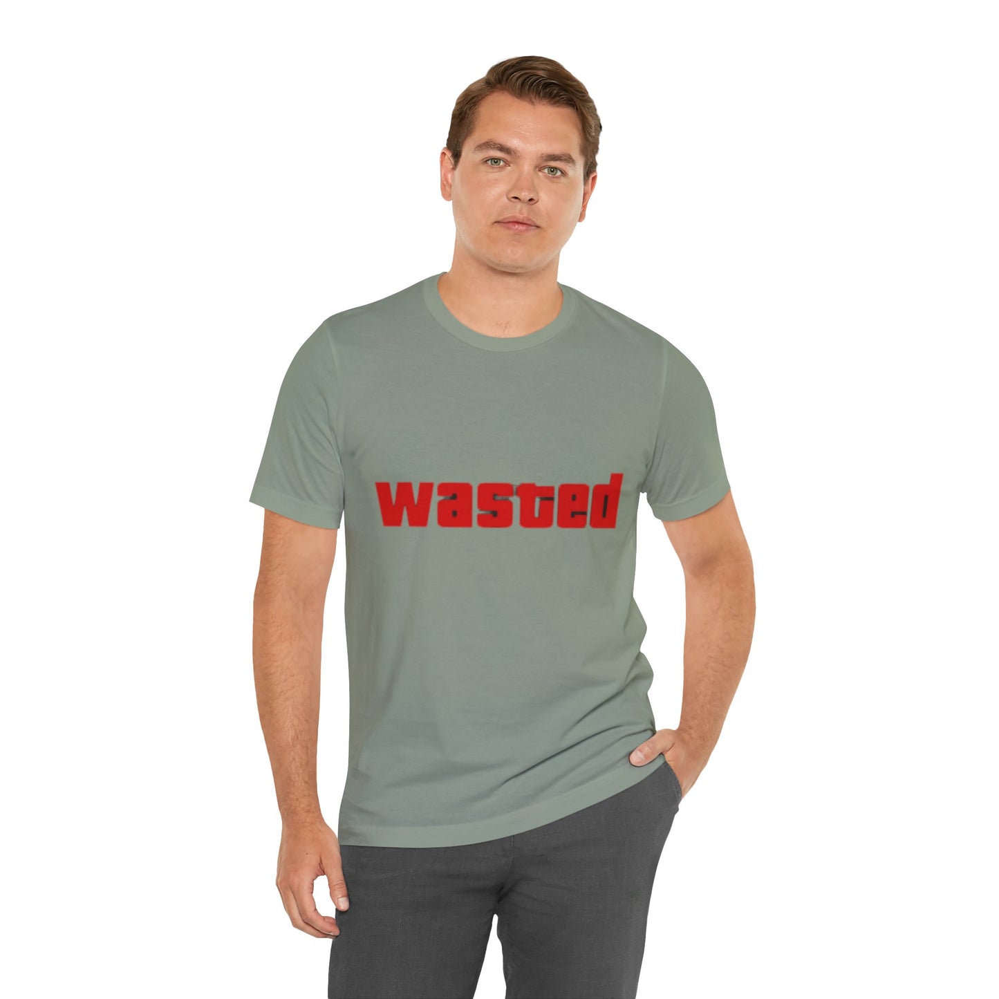 Wasted Graphic Tee - Unisex Short Sleeve Shirt for Party Lovers, Funny Gift, Casual Wear, Comfortable Top, Weekend Vibes and Games