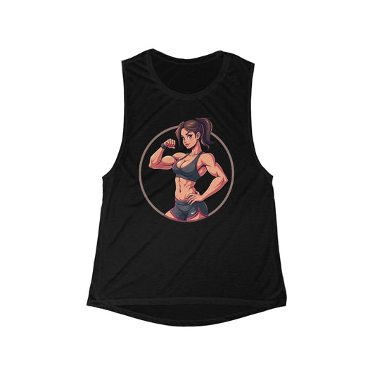 Women's Flowy Scoop Muscle gym Tank