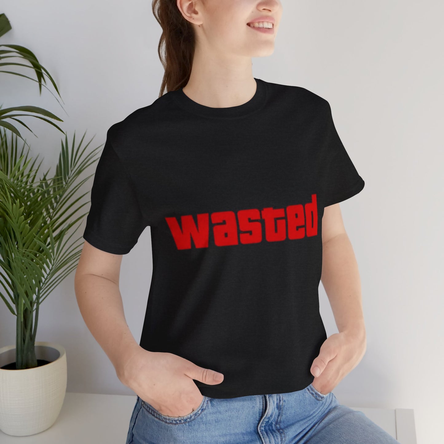 Wasted Graphic Tee - Unisex Short Sleeve Shirt for Party Lovers, Funny Gift, Casual Wear, Comfortable Top, Weekend Vibes and Games