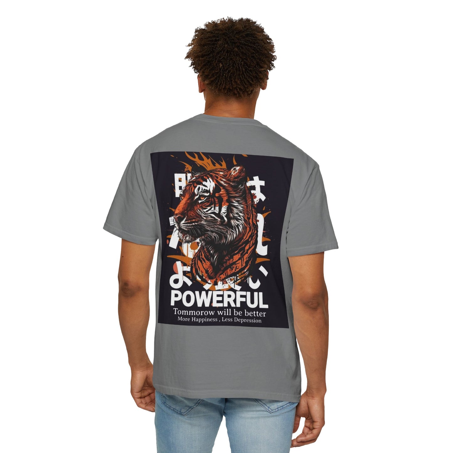 Empowering Tiger Graphic T-Shirt - Unisex Vintage Style Tee for Positive Vibes, Perfect Gift for Hope and Motivation