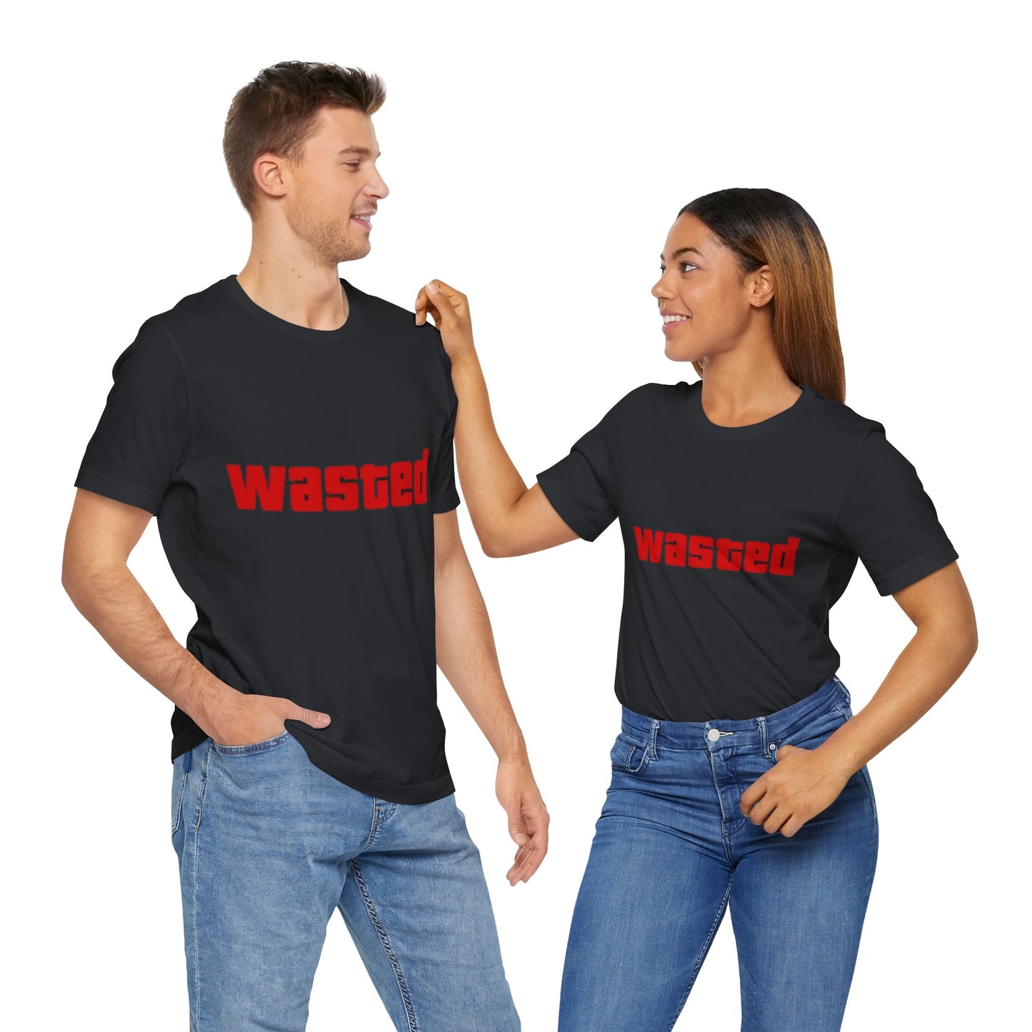 Wasted Graphic Tee - Unisex Short Sleeve Shirt for Party Lovers, Funny Gift, Casual Wear, Comfortable Top, Weekend Vibes and Games